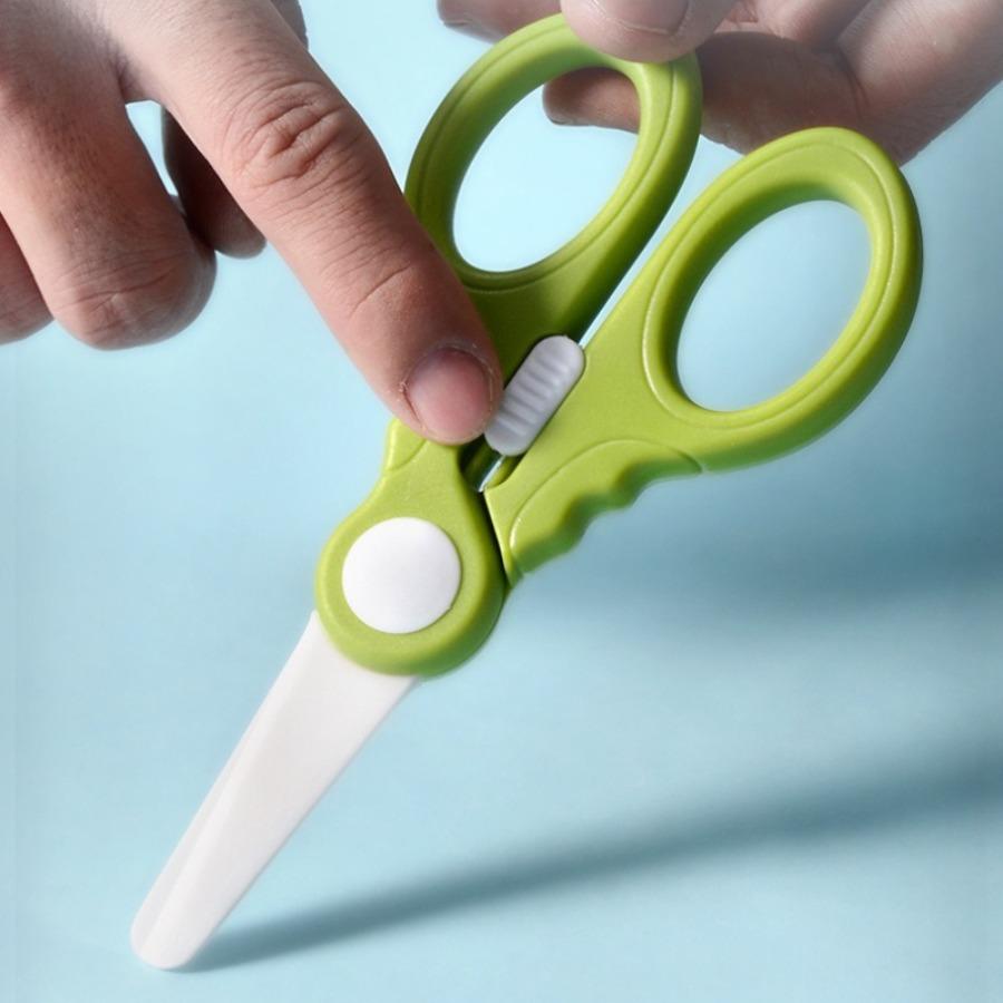 Ceramic scissors complementary food scissors meat scissors noodle scissors food scissors with storage box5