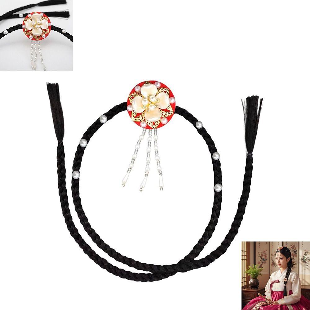 Elegant Hanbok Headwear Charm Hairpiece Headdress Korean Traditional Headband for Classical Dance