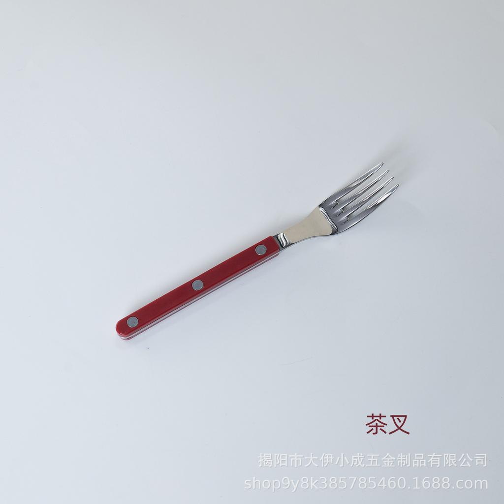 Набор столовой посуды для западного ресторана из нержавеющей стали 304, бытовой, с ручками-зажимами, нож, вилка, ложка, ручки под мрамор, нож для масла, десертная ложка