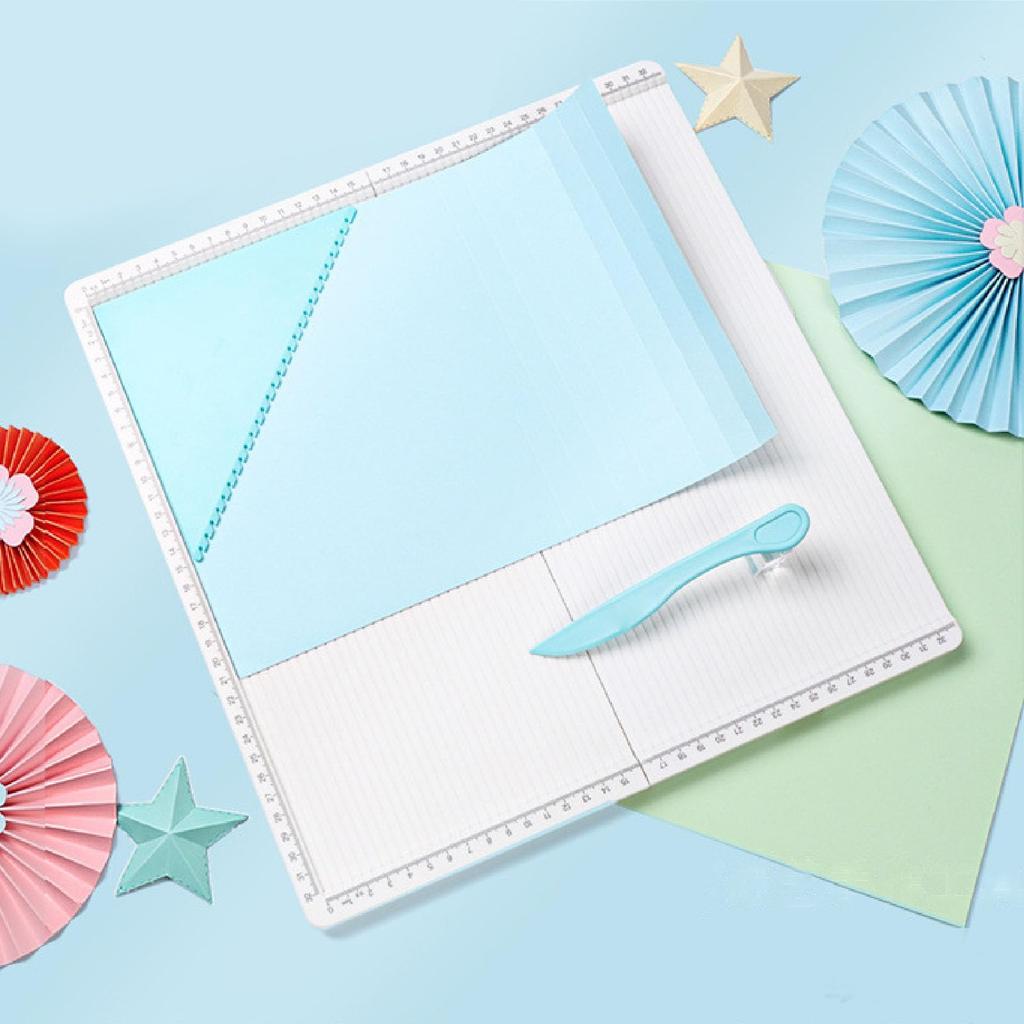 320x320mm Paper Trimmer Scoreboard with Craft Paper Cutter Triangle Mini Scoreboard for Paper Crafting Scoreboard, Tool,