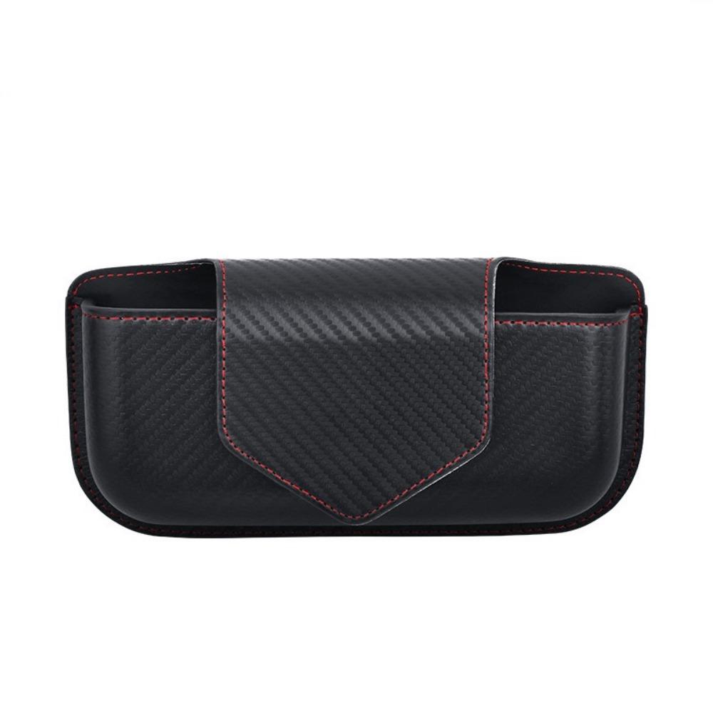 Magnetic Car Glasses Case Wear-Resistant Sunglasses Clip Car Organizer