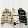 New ArrivalS Open Run Women S Stripe Pocket Rib Knit Jacket