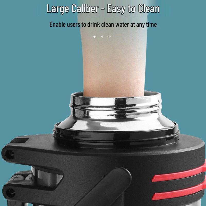 Large Capacity Stainless Steel Thermos Cup for Men & Women - Portable Car Bottle for Home & Outdoor Use
