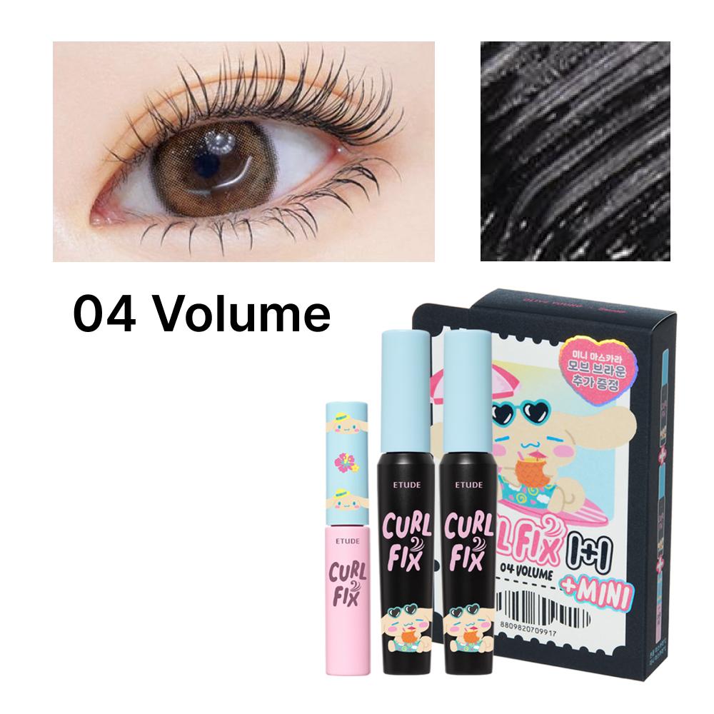 Etude [Tanning Cinnamoroll] Curl Fix Mascara 1+1 (+Mini Mascara 2.4g)