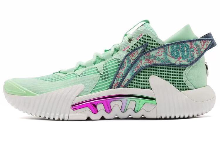 Li Ning Badfive 2 Низкая амортизация Нескользящие Износостойкие Покрытие Поддержка Низкие Баскетбольные Кроссовки Мужские ABFR005-10