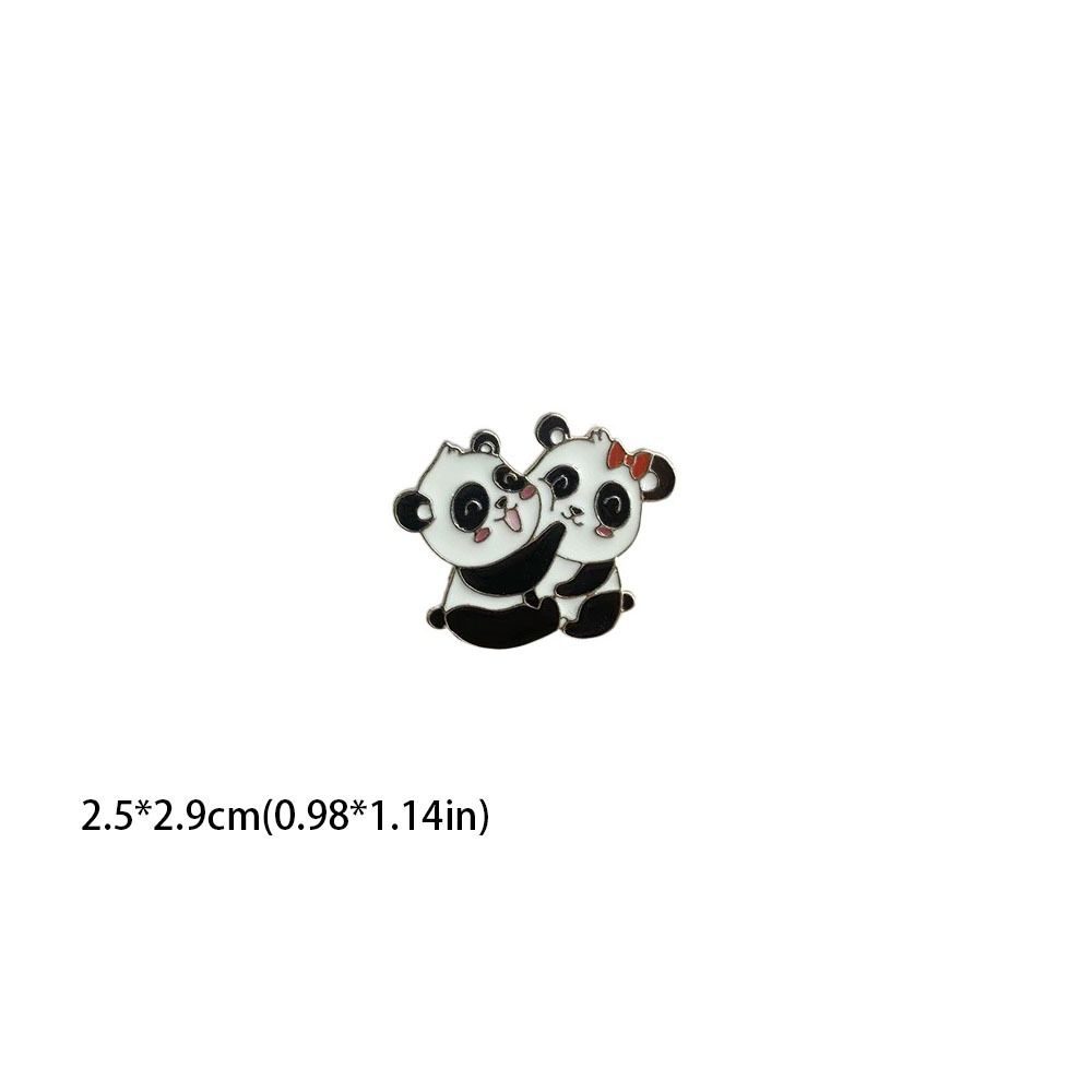 Китайский стиль Гигантская панда цинковый сплав брошь эмаль креативное пальто украшение