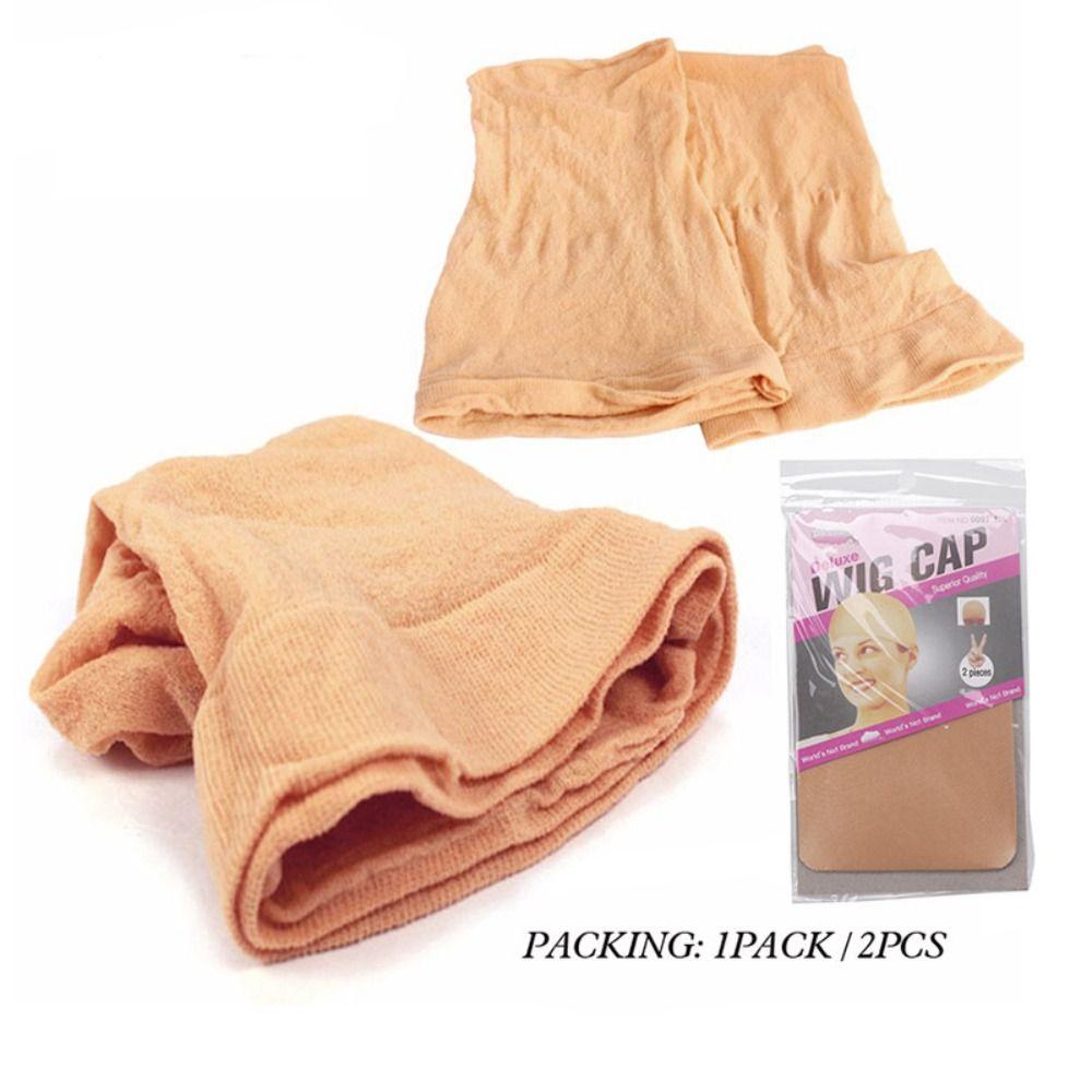 2Pcs Invisible Wig Cap Elastic Hair Net Wig Accessories Stocking Wig Caps for Making Wigs