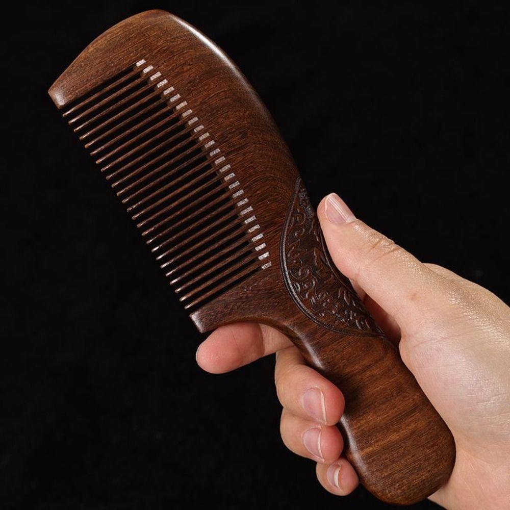 Антистатическая расческа для волос, деликатная сандаловая расческа, инструмент для укладки волос, инструмент для ухода за волосами, бьюти-аксессуары