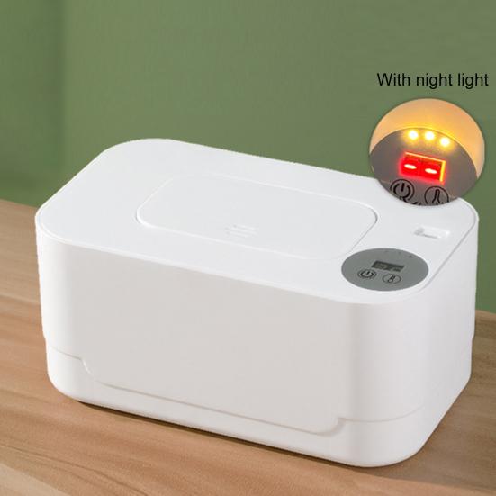 Baby Wipe Warmer Portable Temperature Adjustable USB Powered Large Capacity Wet Tissue Dispenser Heater
