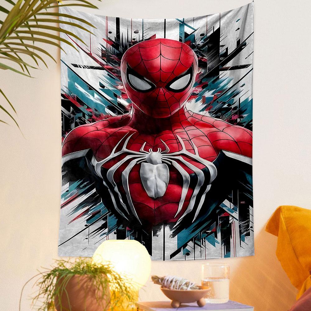 "Spider-Man Abstract Art Tapestry" Patterned tapestry home decor, suitable for bedroom and living room, gift