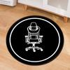 Simple Printed Carpet Computer Chair Mat Office Chair Floor Mat Door Mat Foot Mat