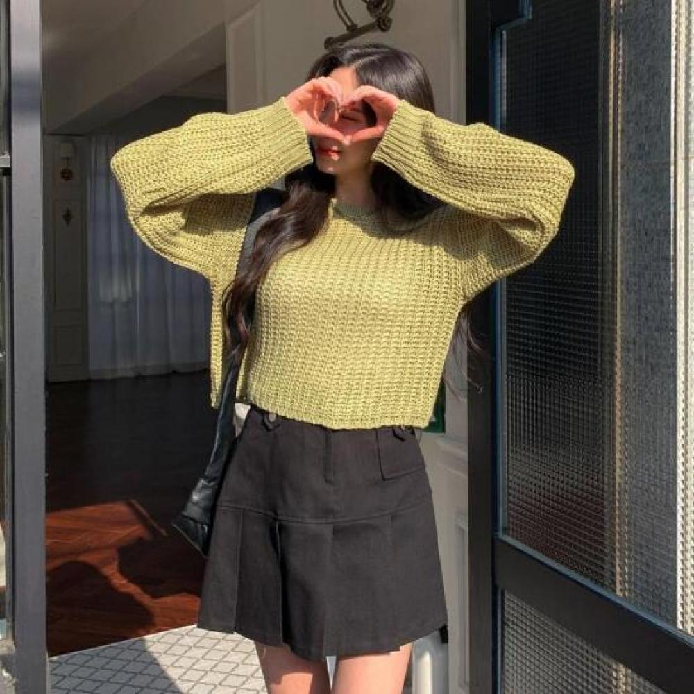 New Arrivals Open Run Mesh KniT Round FiT Spring Summer Long Sleeve T shirT
