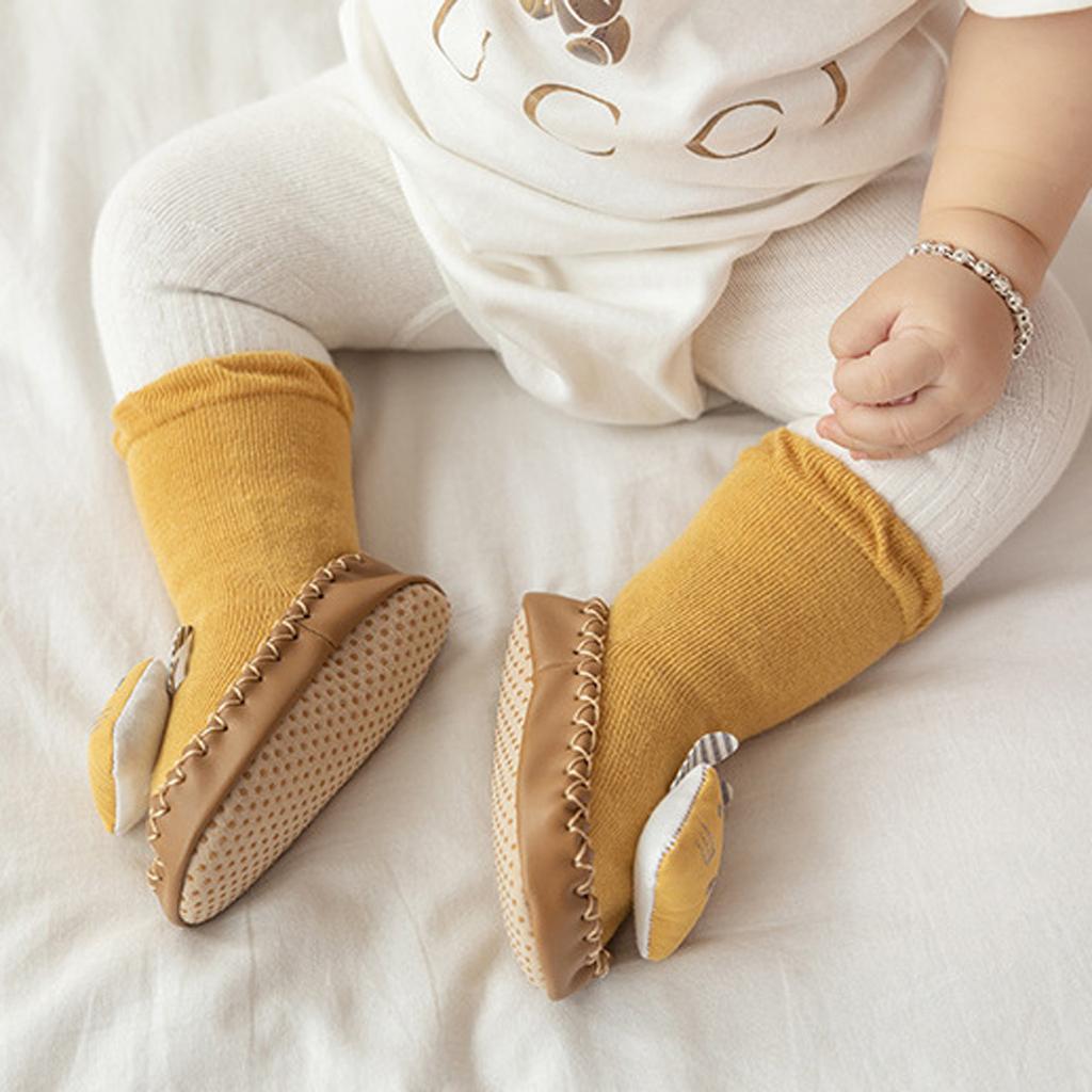 Newborn Baby Cartoon Newborn Baby Girls Boys Anti-Slip Socks Slipper Shoes Boots
