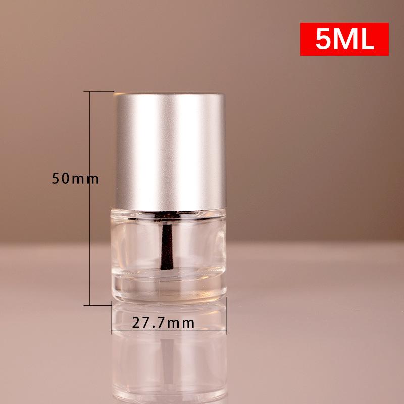 Бутылочка для лака для ногтей 5/8/10/15 мл, расфасованная по объему, пустая бутылочка для геля для ногтей с кисточкой, стеклянная пустая бутылочка для смешивания, контейнер для подкрашивания
