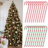 Christmas Candy Canes Acrylic Xmas Tree Hanging Twisted Crutch Pendant New Year Christmas Party Home Decoration Ornaments Gifts