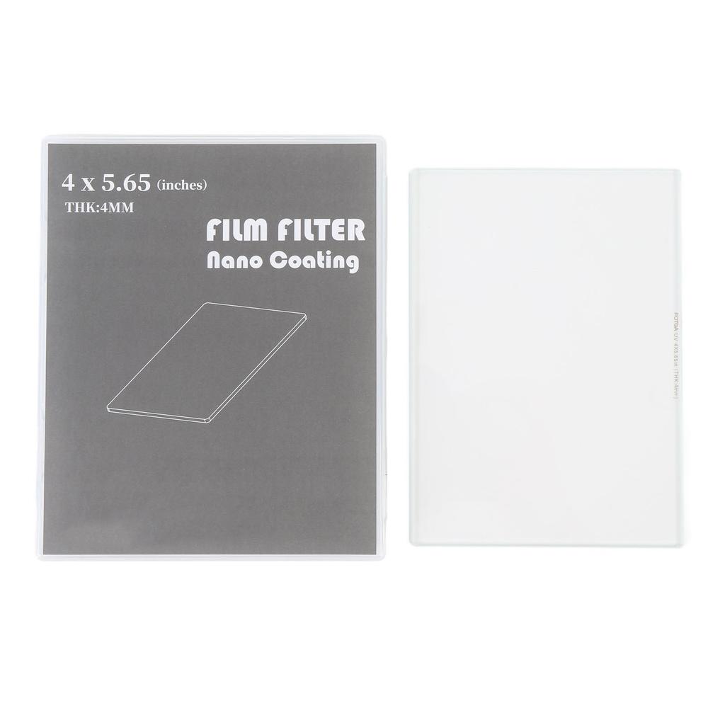 Square UV Filter 4x5.65 Inch Optical Glass High Definition Rectangular UV Protective Filter for Camera Lens Matte Box