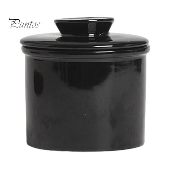 Французская керамическая банка для масла с герметичной крышкой, однотонный дизайн, прочная емкость для масла на кухне, многофункциональная банка для хранения орехов и джема