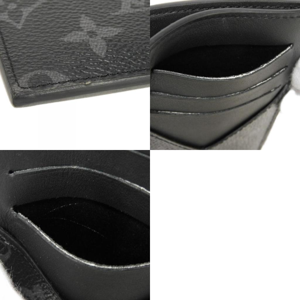 Used 12564 Coin Card Holder M80932 7943 Trunk Comic Black RFID Monogram Eclipse Noir Men's from Japan AUTHENTIC