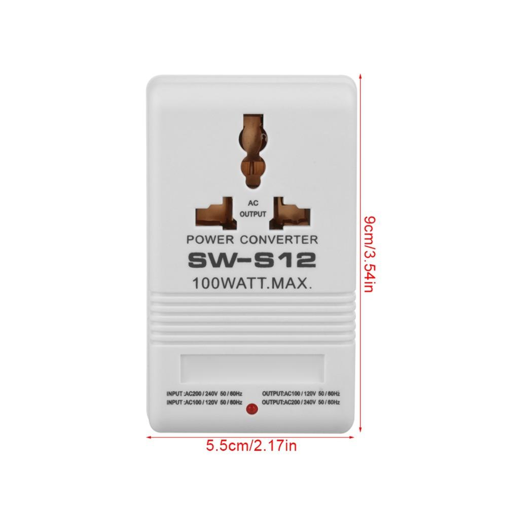 100W Power Voltage Transformer Two-Way Conversion Power Converter  RV Camping
