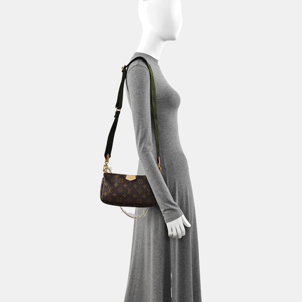 [Б/У] Multi Pochette Accessoires Сумка-комбинация «Пять в одном» на цепочке Monogram Из покрытого канваса Кожаная сумка Маджонг Под мышкой Ручная - Очень хорошее состояние #1GED4F6