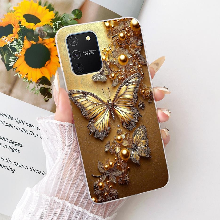 Чехол для Samsung Galaxy S10 Lite SM-G770F, Роскошный чехол с рисунком «Дерево и бабочки», Мягкий силиконовый чехол для телефона, Сумки для Samsung S10 Lite