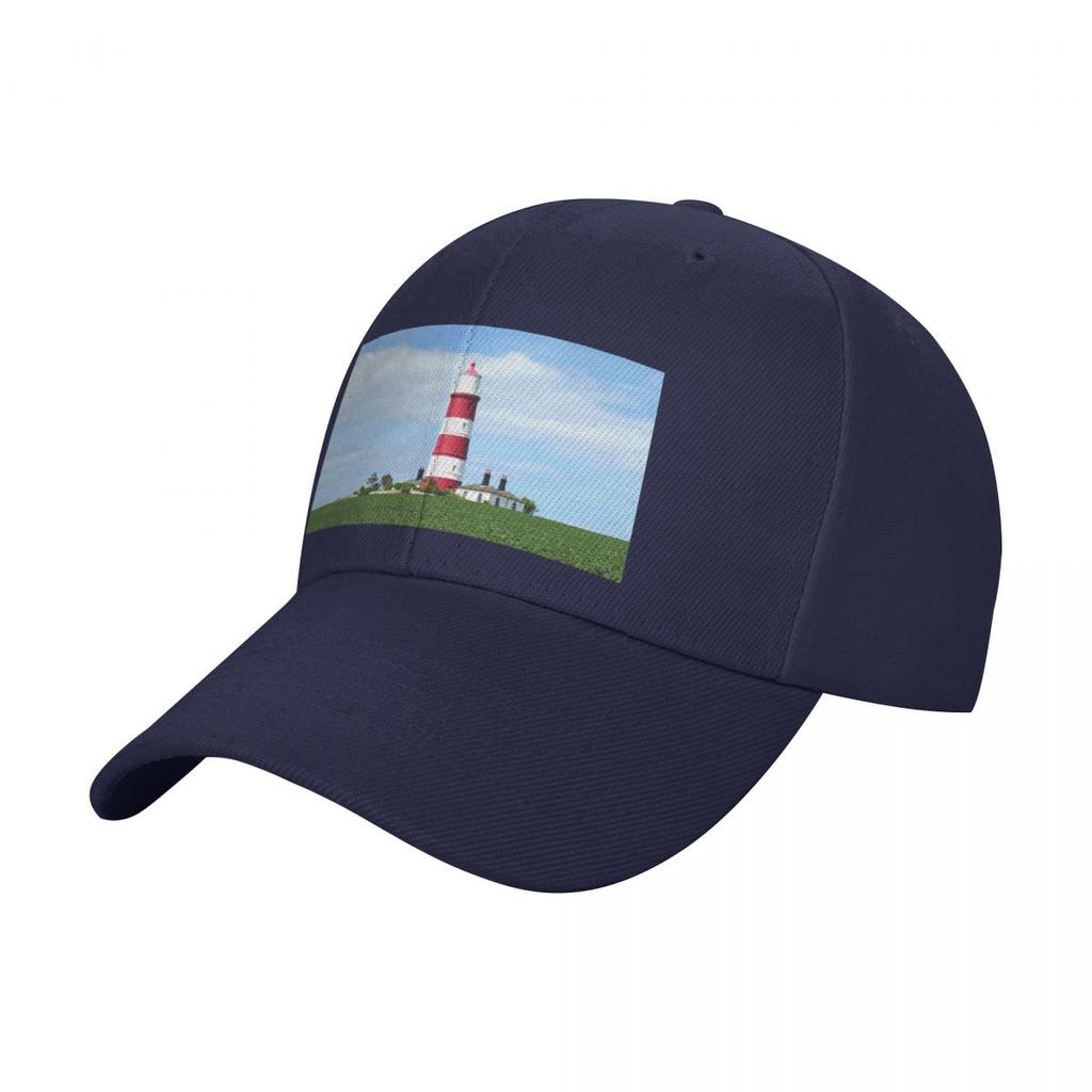 Happisburgh Lighthouse Baseball Cap Streetwear hiking hat Golf Hat western Mens Luxury Womens