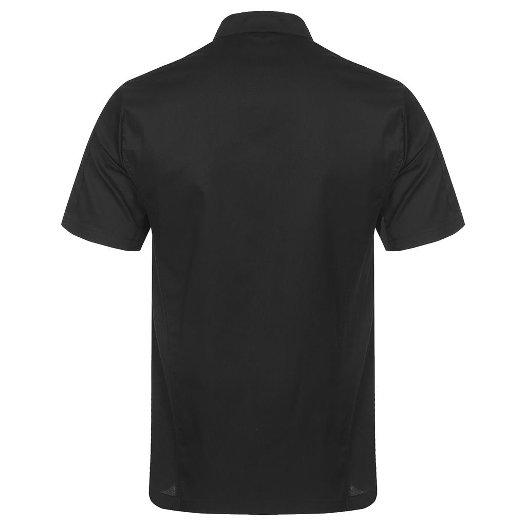 Унисекс с коротким рукавом поварской пиджак однотонный цвет кухонная униформа для готовки