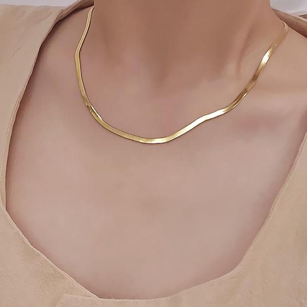 Женские аксессуары Ожерелье из нержавеющей стали Змеиная цепочка (Гипоаллергенный)