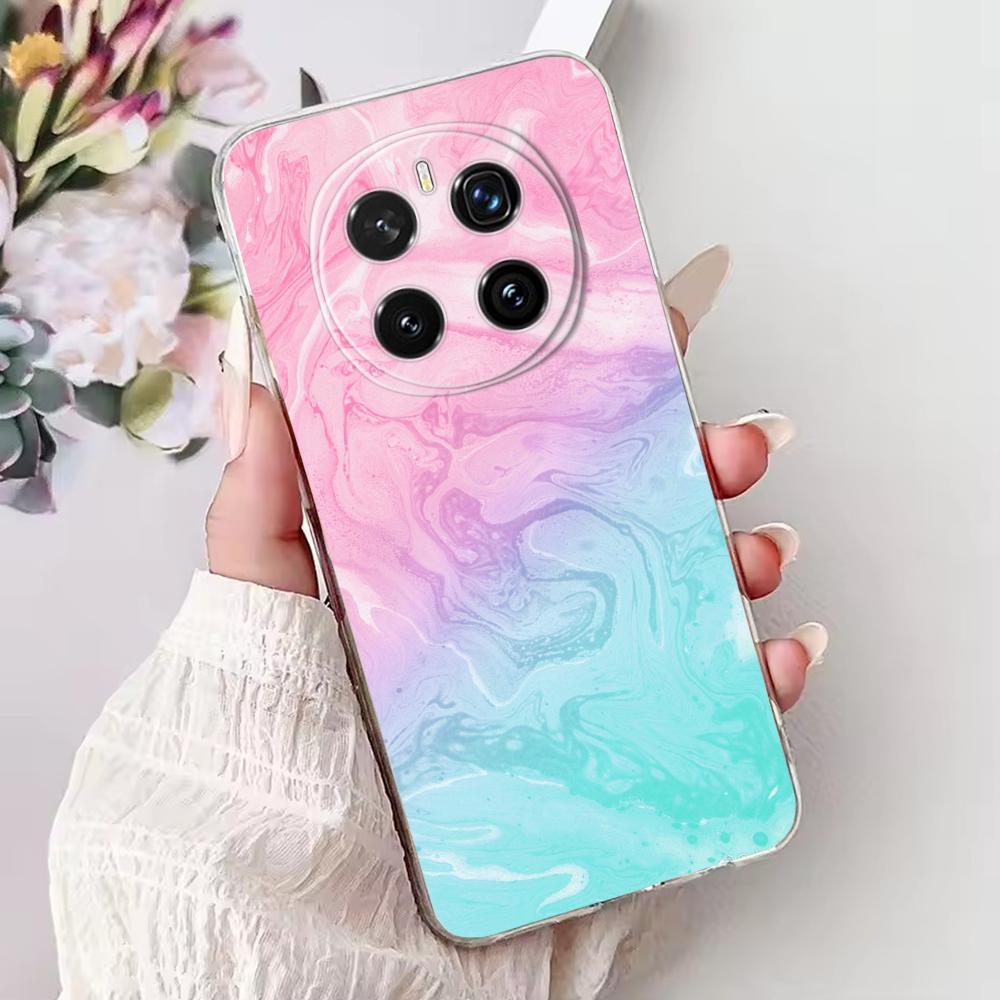 For Honor Magic 7 Pro Silicone Case Cute Pattern Soft Clear TPU Phone Cover For Huawei Honor Magic7 Pro Funda Transparent Bumper