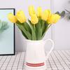 Artificial Tulip with Bendable Stem Realistic Fake Flower Low Maintenance Faux Tulip for Vase Flower Arrangement Home Party Wedding Decor
