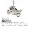 Men Keyring Exquistie Decorative Zinc Alloy Cool Motorcycle Pendant Keychain for Party