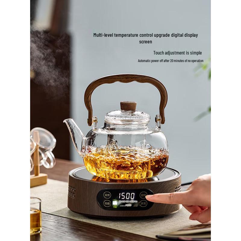 Керамическая электрическая плитка для чая и стеклянный чайник YIHUTEA, набор