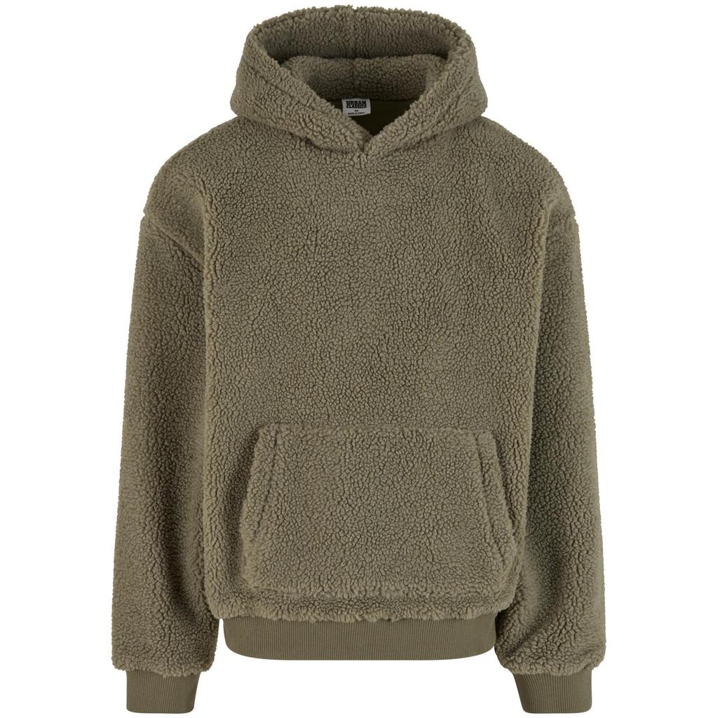 Urban Classics Mens Teddy Fleece Oversized Hoodie