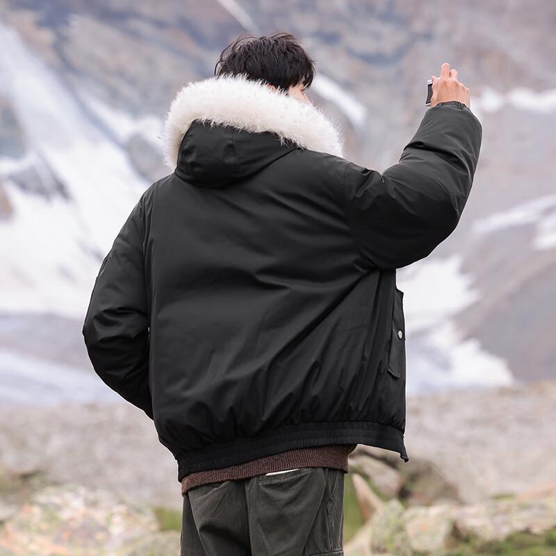 Wassup Sohot Мужская зимняя куртка с капюшоном и утеплителем