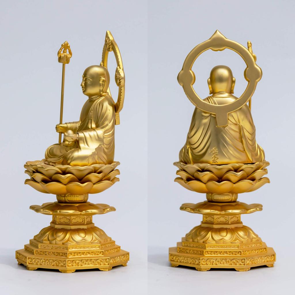 Buddha Statue Jizo Bodhisattva Seated Statue Karat Buddhist Hideun Makita Original Model for Safe Childbirth and Guardian Deity for Raising Takaoka