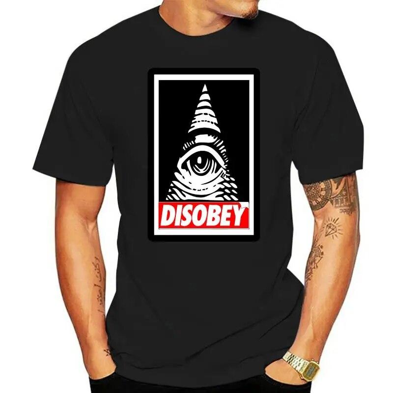 Disobey Anonymous Illuminati Eye Swag Hipster Vendetta Conspiracy Urban футболка унисекс модная футболка