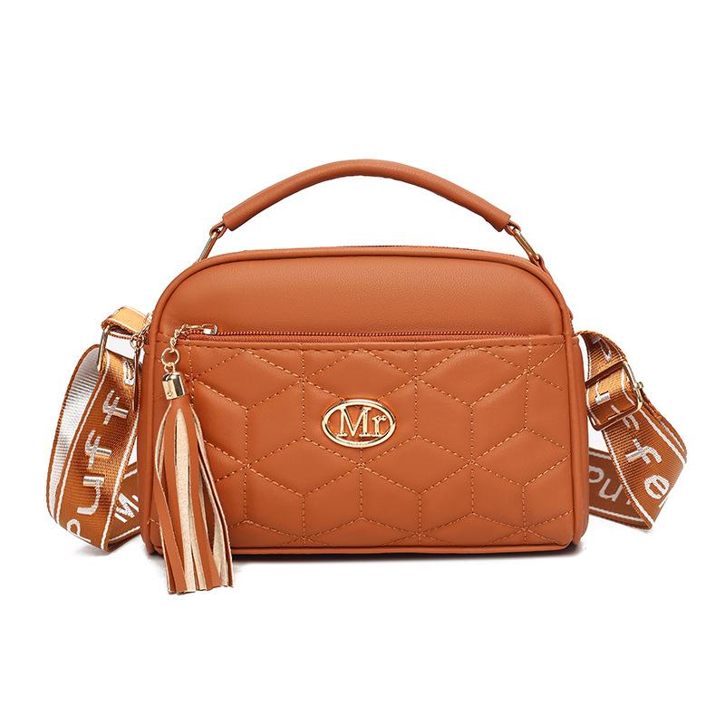 Новая женская сумка-мессенджер осенне-зимний тренд универсальная ромбовидная сумка с бахромой большая вместимость модная портативная наплечная сумка для девушек