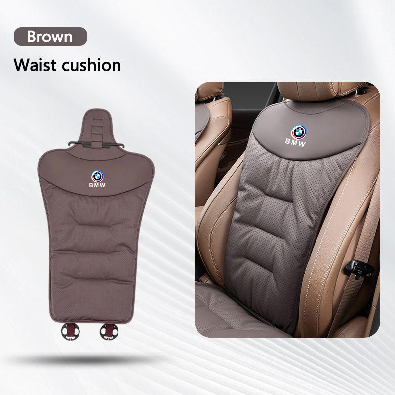 FNBA6 Luxury Car Breathable Cushion Soft Backrest Mat Seat Pad Cover For BMW 50th X5 X6 F30 E60 F20 E46 E90 F10 G10 G20 F16 5 7 Series