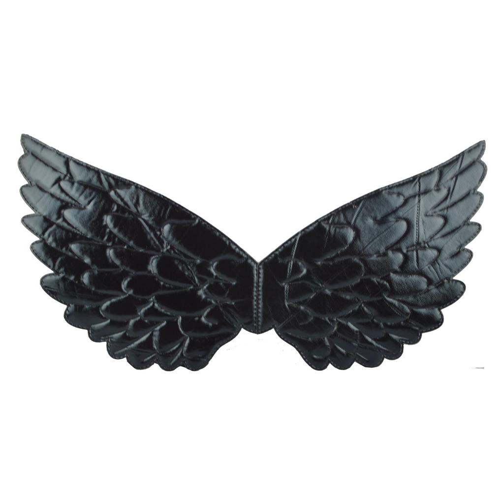 Black Unicorn Wings & Devil Horn Headband for Carnival Dance Party