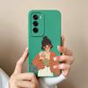 For Oppo Reno12 Pro Realme C61 Narzo N63 C63 Back Cover Phone Cases Fashion Cool Girl Boy Camera Protection Matte Liquid Soft Silicone Popular Housing
