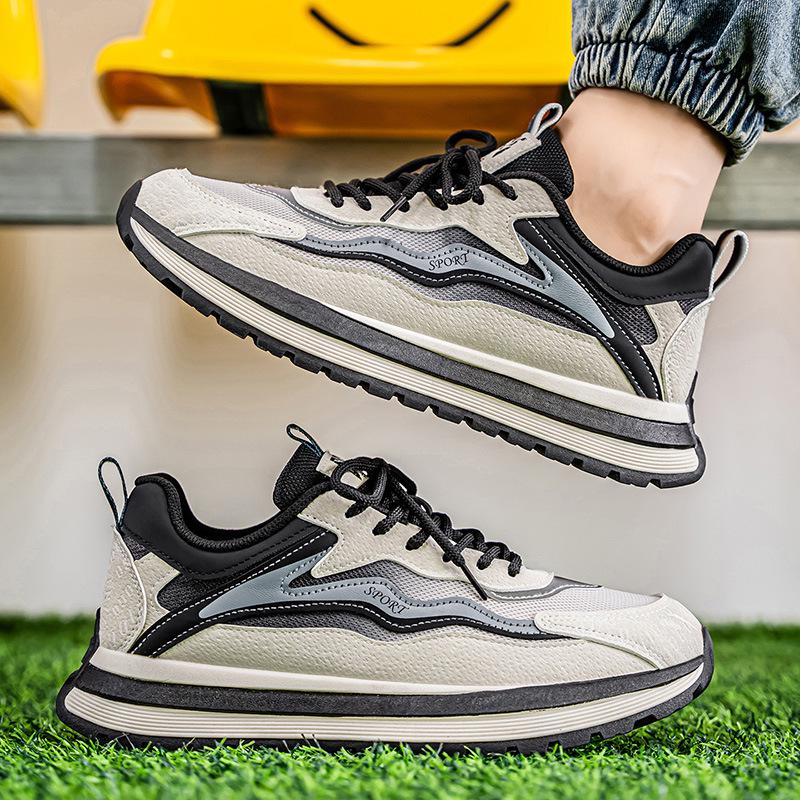 Мужские модные сетчатые кроссовки Осень 2025 - Универсальные, дышащие, без запаха, повседневные туфли.