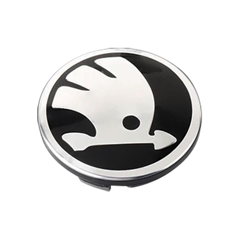 4Pcs 56mm Car Wheel Center Caps Hub Cap Covers Emblem Styling for Skoda A5 A7 A8 Fabia Karoq Superb Rapid Kamiq Octavia MK2 MK1 2 3