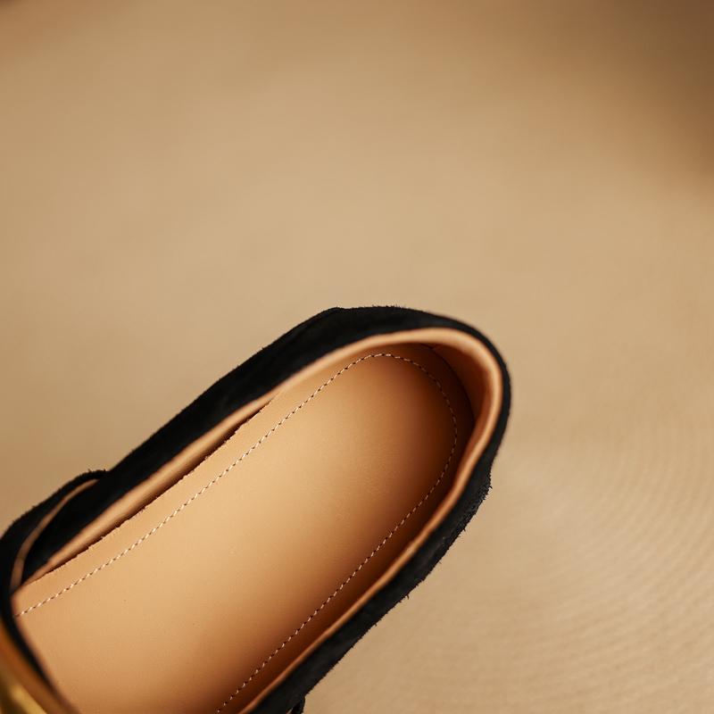 Модные женские новые кожаные замшевые металлические аксессуары пряжка для ремня круглый носок низкий каблук туфли Мэри Джейн модные повседневные одинарные туфли