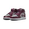 Детские кроссовки Air Jordan 1 Mid PS Cherrywood Red Cement-Grey White DQ8424-615