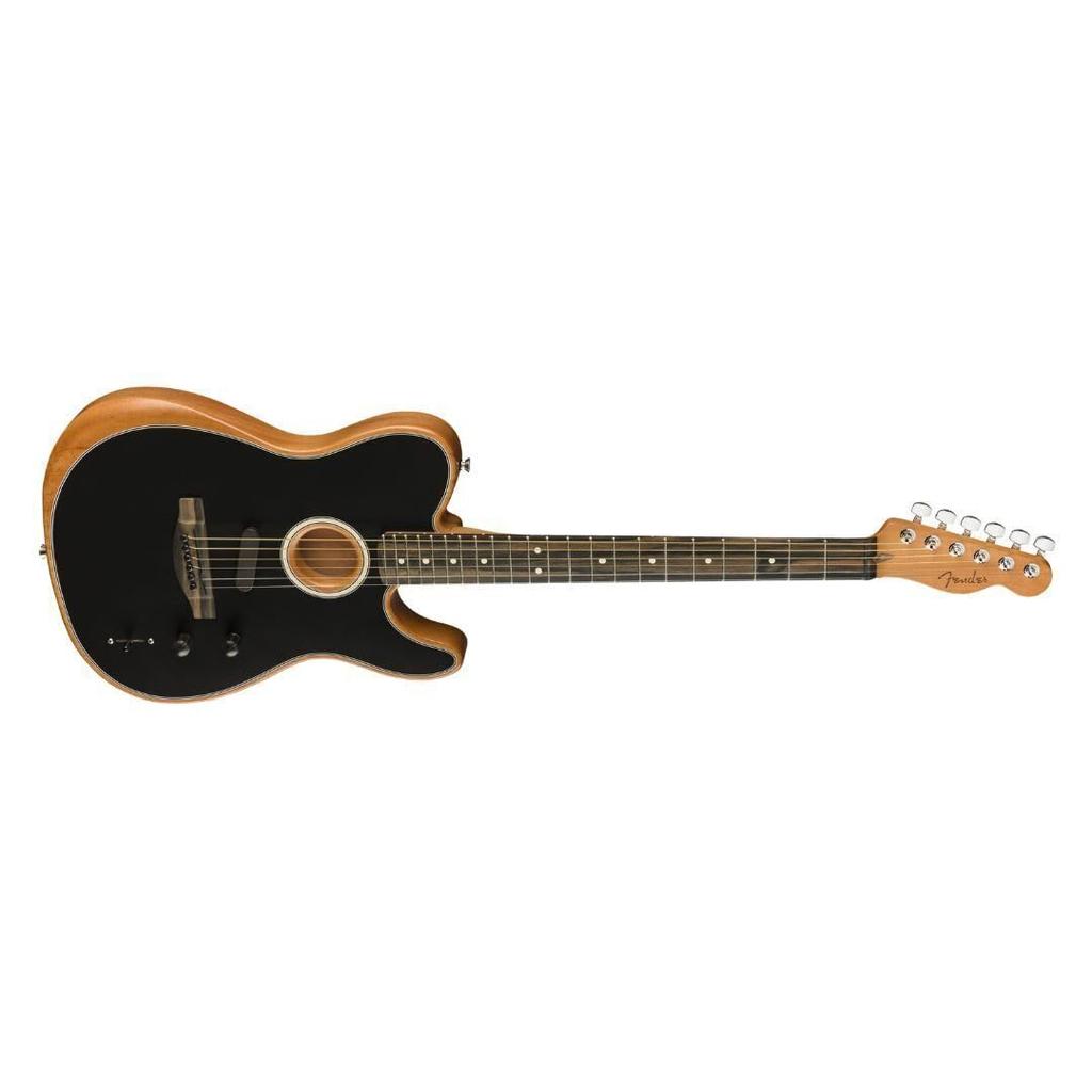 Fender American Ebony gig bag included Acoustasonic® Telecaster®, Fingerboard, Black,