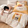 Sleep Grid Cotton Large Edition Digital Printed Four Piece Set