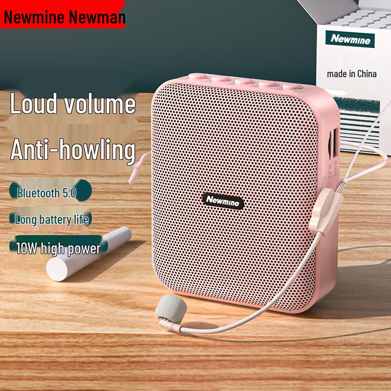 Портативный голосовой усилитель Newmine с Bluetooth, вилка CN (адаптер в комплекте)