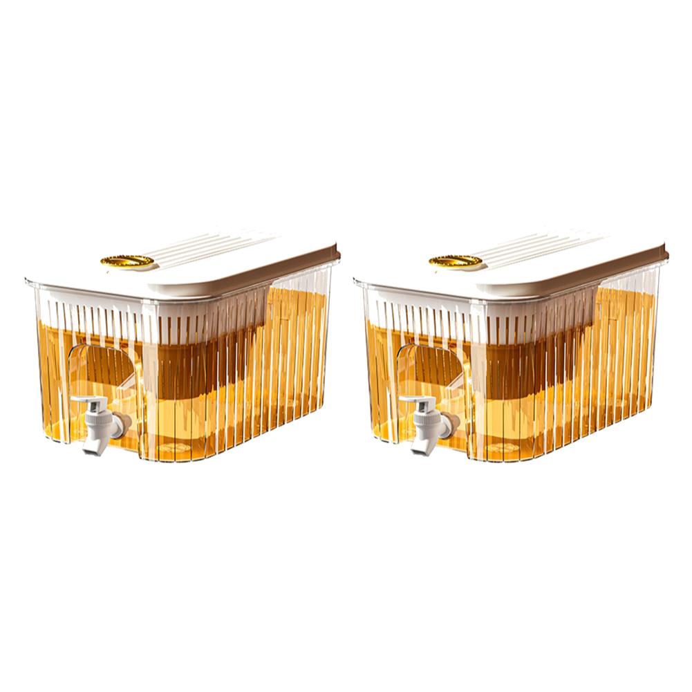 1/2PCS Cold Water Pitcher Fridge Beverage Dispenser Detachable Base 4.5L Cold Water Jug with Faucet Portable Juice Jug for Home