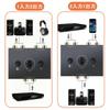 YFFSFDC Двунаправленный стерео аудиопереключатель RCA Hi-Fi AV Звуковой канал 1 вход 2 выхода 2 входа 1 выход Совместим со стерео CD-плеерами RCA Stereo