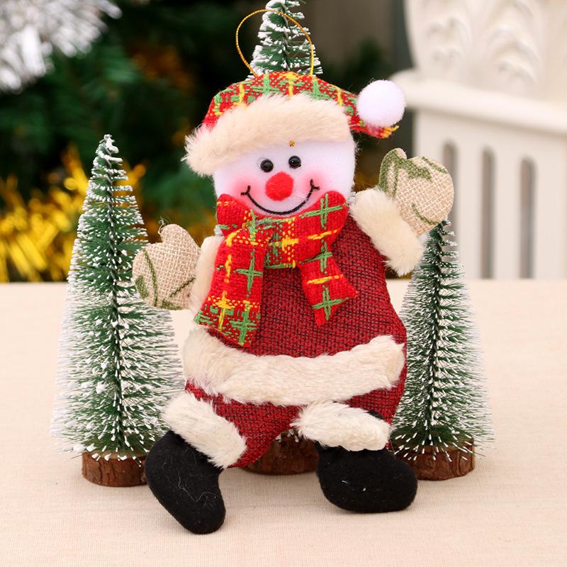 Cross-Border Small Santa Christmas Ornaments - Tree Accessories and Cloth Art Gifts